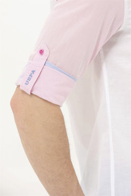 Мужская розовая рубашка с длинным рукавом Неожиданная скидка в корзине - U.s. polo assn фото 7