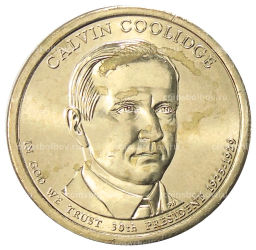 1 доллар 2014 года D США 30-й президент США Калвин Кулидж