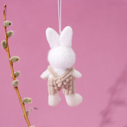 Мягкая игрушка Зайчик на подвесе, 14 см, цвет МИКС - Simaland фото 4