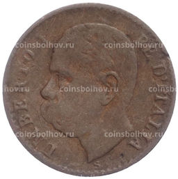 Монета 1 чентезимо 1900 года Италия