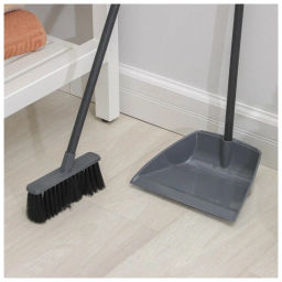 Набор Ленивка щетка для пола с совком Etna (серый) - Idiland фото 3