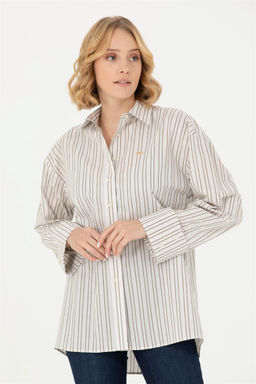 U. S. Polo Assn Женская рубашка с длинным рукавом Stone