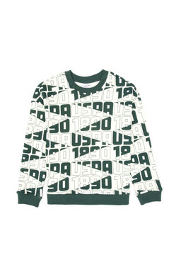 Erkek _ocuk Koyu Ye_il Bisiklet Yaka Sweatshirt Sepette S_rpriz _ndirim - U.s. polo assn фото 6
