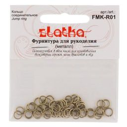Zlatka Кольцо соединительное FMK-R01 3.5 мм 5 х 50 шт 03 под античное серебро  фото 3