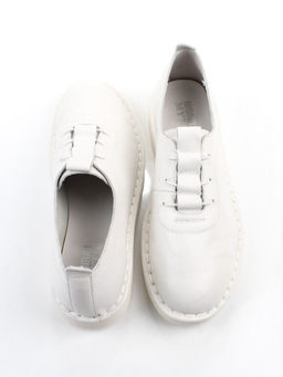 03-XKL23-038 WHITE Полуботинки женские (натуральная кожа)