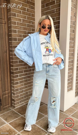 Джинсы с высокой посадкой