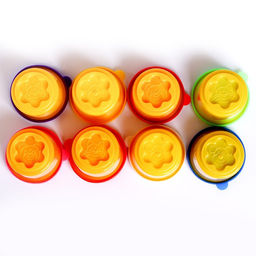 Тесто для лепки в банках, 8 цветов, 70 г