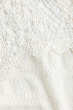 Top texturizado con detalles efecto crochet - H&m фото 5