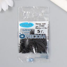 Цена за 2 шт. Бисер Чехия Preciosa 5 г 10/0 (23980)