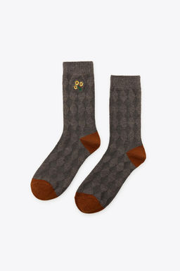 EMBROIDERED ARGYLE SOCKS - Zara фото 2
