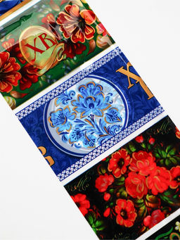 Цена за 20 шт. Термонаклейки для яиц Русские мотивы, 7 шт., 7?34 см