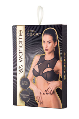 Бралетт Waname Delicacy c фигурными вырезами черный (50-52) - Waname apparel фото 11