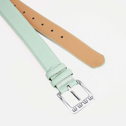 Ремень женский, ширина 3.5 см, винт, пряжка металл, цвет зелёный - Simaland фото 2