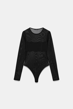 TULLE COMBINED BODYSUIT - Zara фото 16
