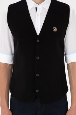 Мужской черный трикотажный кардиган Неожиданная скидка в корзине - U.s. polo assn фото 6