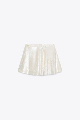SEQUINNED MINI SKORT - Zara фото 4