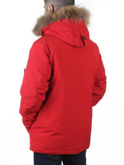 D6529 RED Куртка мужская зимняя "Аляска" (200 гр. холлофайбер)