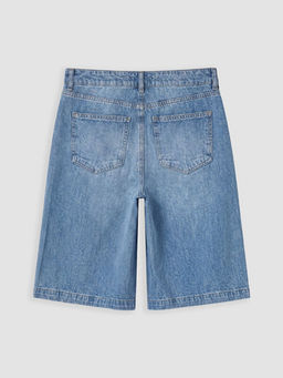 Bermuda Fit Kad?n Jean ?ortolon
