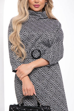 Платье Эльвира (черно-белое) П11066 - Lt collection фото 3