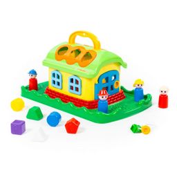 Сказочный домик на лужайке (в сеточке)