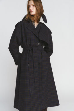 CHECK TRENCH COAT ZW COLLECTION LIMITED EDITION - Zara фото 16