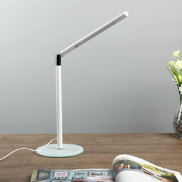 Лампа настольная RISALUX «Крокус», светодиодная, от USB, белая, 34×14×38 см