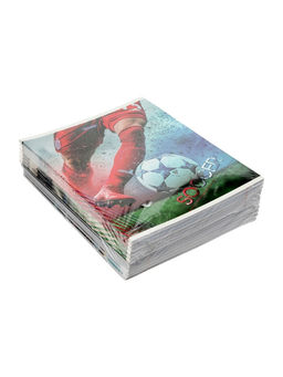 Комплект 12 тетрадей, 48 листов, клетка, 60гр, 4 вида, Футбол, выборочный уф-лак