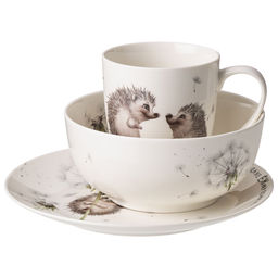 НАБОР ДЛЯ ЗАВТРАКА LEFARD ЛОВИ СЧАСТЬЕ 3ПР.: КРУЖКА 370МЛ, САЛАТНИК, ТАРЕЛКА 20,5СМ фото 6