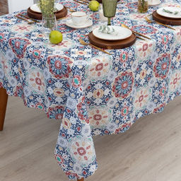 Скатерть Доляна Узоры 145х300 см, 100% п/э  фото 2