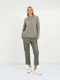 брюки женские из эко кожи