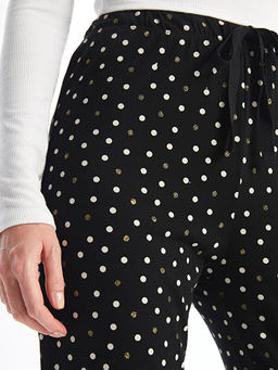 Beli Lastikli Puantiyeli Kad?n Pijama Alt?