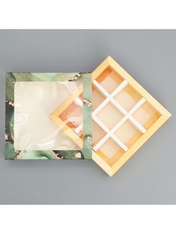 Цена за 5 шт. Коробка под 9 конфет с ячейками Любимому учителю 14.5 х 14.5 х 3.5 см - Дарите счастье фото 5