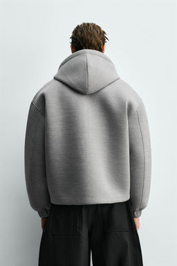 COMPACT BOXY FIT ZIP-UP SWEATSHIRT - Zara фото 11