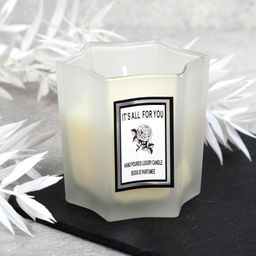 Свеча ароматическая в подсвечнике 7х7 см / B712 /уп 96/ - ГалеонТрейд фото 2