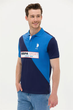 U. S. Polo Assn Мужская темно-синяя футболка с воротником-поло - U.s. polo assn фото 8