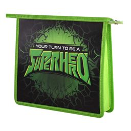 Папка для школьных тетрадей пластиковая арт. 62535/ 12 СУПЕРГЕРОЙ (полипропилен, формат А5, 23.3x20х