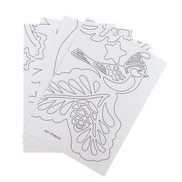 Декор на окна «Волшебные узоры», 4 листа с основами для вырезания, формат А1