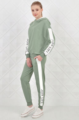 Арт. 2355 Костюм с брюками женский 44-52 (5 шт) Цвет:верх- кэмел, белый, низ- кэмел, белый - Калинка фото 5