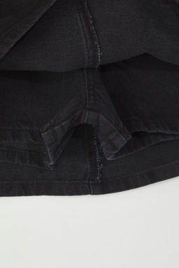 Siyah More Sustainable Yuksek Bel Mini Denim Sort Etek TWOSS25SR00079