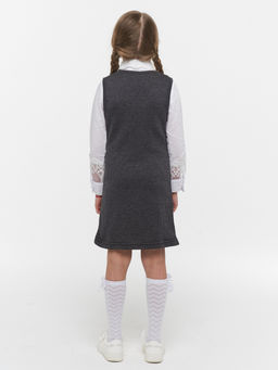 Сарафан для девочек 7067. 5006 серый