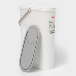 Контейнер для стирального порошка, 5 л, 11×24.6×32 см, серый