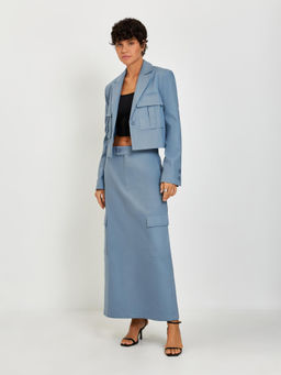 10200130366 Жакет жен. Veneto_jacket серо-голубой - Concept club фото 2
