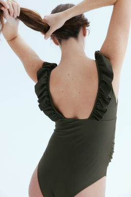 MAMA Traje de bano con ribete de volante - H&m фото 4