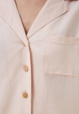 Светло-розовая рубашка на пуговицах - Deseo фото 8