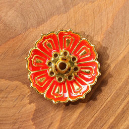 Подставка для благовоний TAKE IT EASY «Лотос малый», эмаль красный