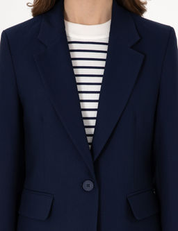 Lacivert Slim Fit Ceket
