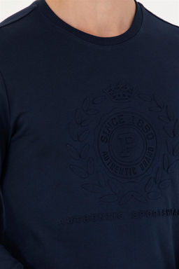 Свитшот мужской U. S. Polo Assn темно-синий из хлопка - U.s. polo assn фото 14