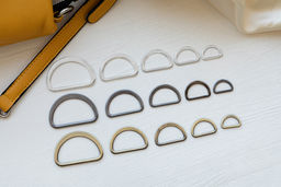 Фурнитура сумочная металл Gamma GH 21/25 Полукольцо литое d 25 мм 10 шт. №24 под бронзу