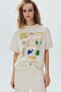 Camiseta oversize con motivo estampado - H&m фото 10