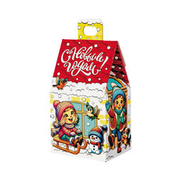 Сладкий новогодний подарок Домик